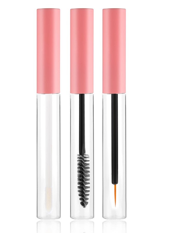 Psyqtsuary 3 Pack 10ml Clear Mascara Tube with Wand, Empty Eyeliner Tube and Lip Gloss Tubes, Premium Eyelash Cream Container Bottle with Leak Stoppers, Ideal Kit for DIY Cosmetics Travel - Image 1